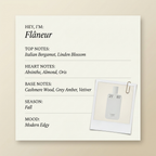 27 87 Flâneur fragrance profile card