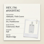 27 87 HASHTAG fragrance profile card