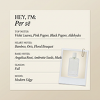 27 87 Per sē fragrance profile card