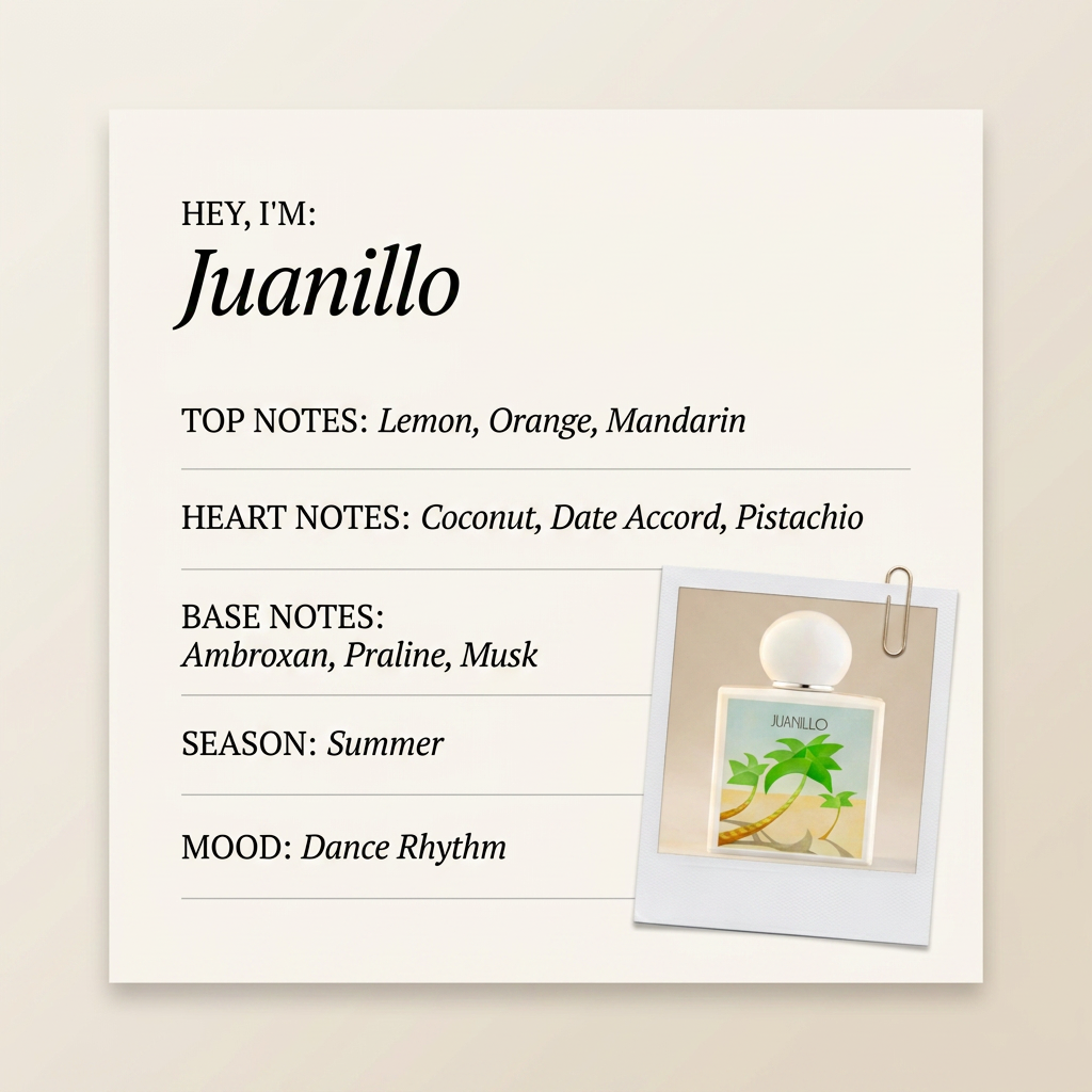 Adamo Parfum Juanillo fragrance profile card