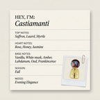 Agatho Parfum Castiamanti fragrance profile card