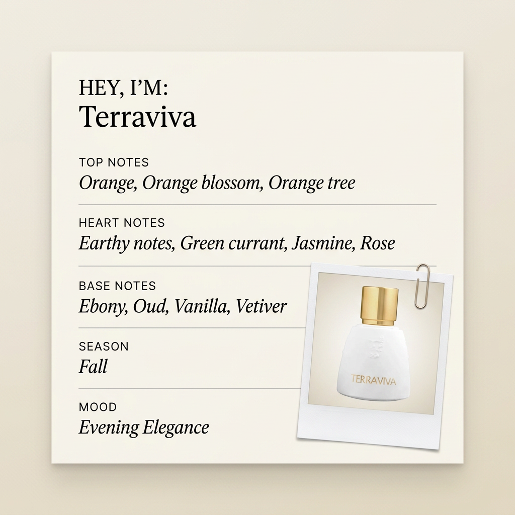 Agatho Parfum Terraviva fragrance profile card