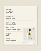 AKRO Fragrances Bake fragrance profile card