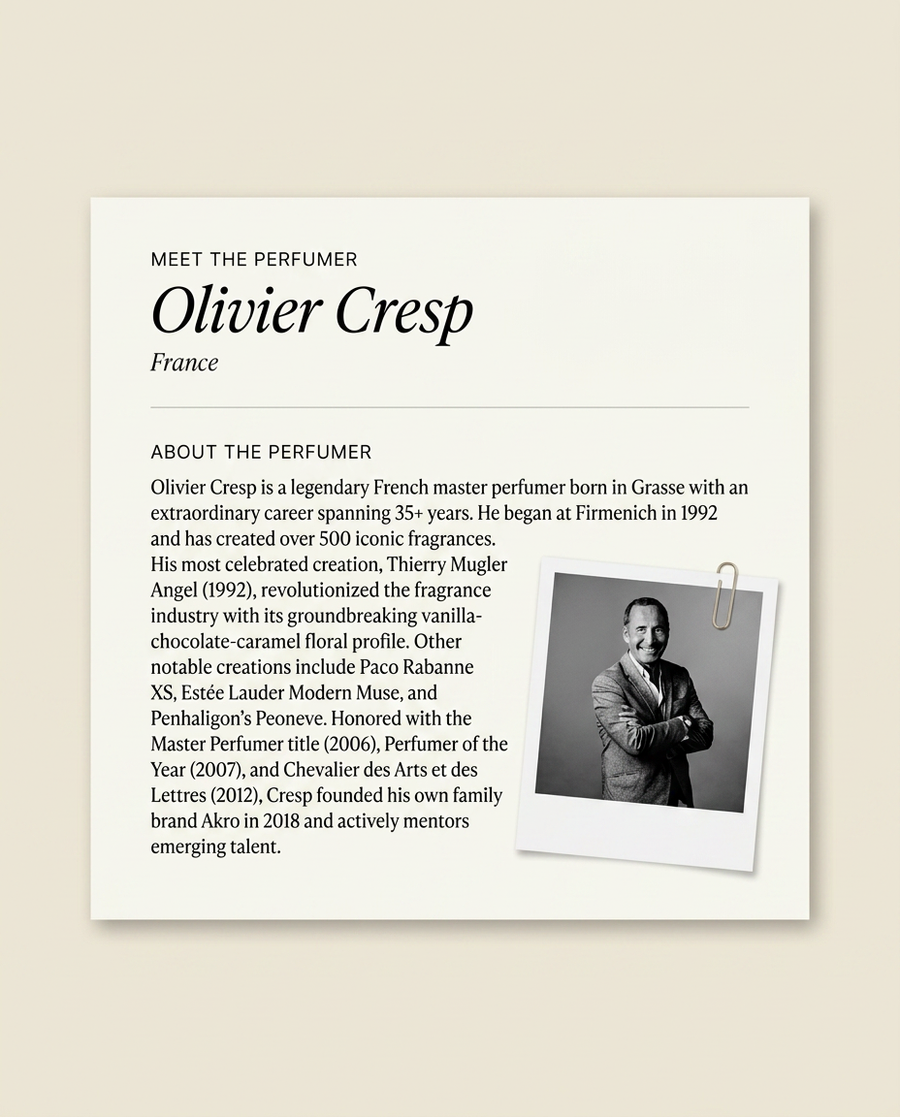 Olivier Cresp perfumer profile