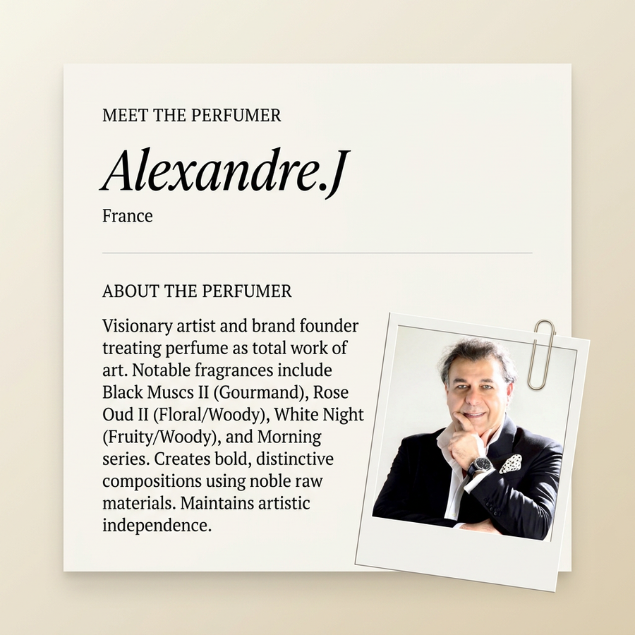 Alexandre.J perfumer profile