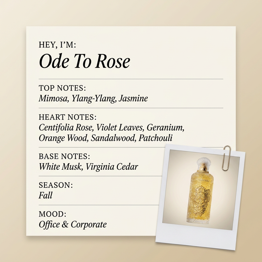 Alexandre.J Ode To Rose fragrance profile card