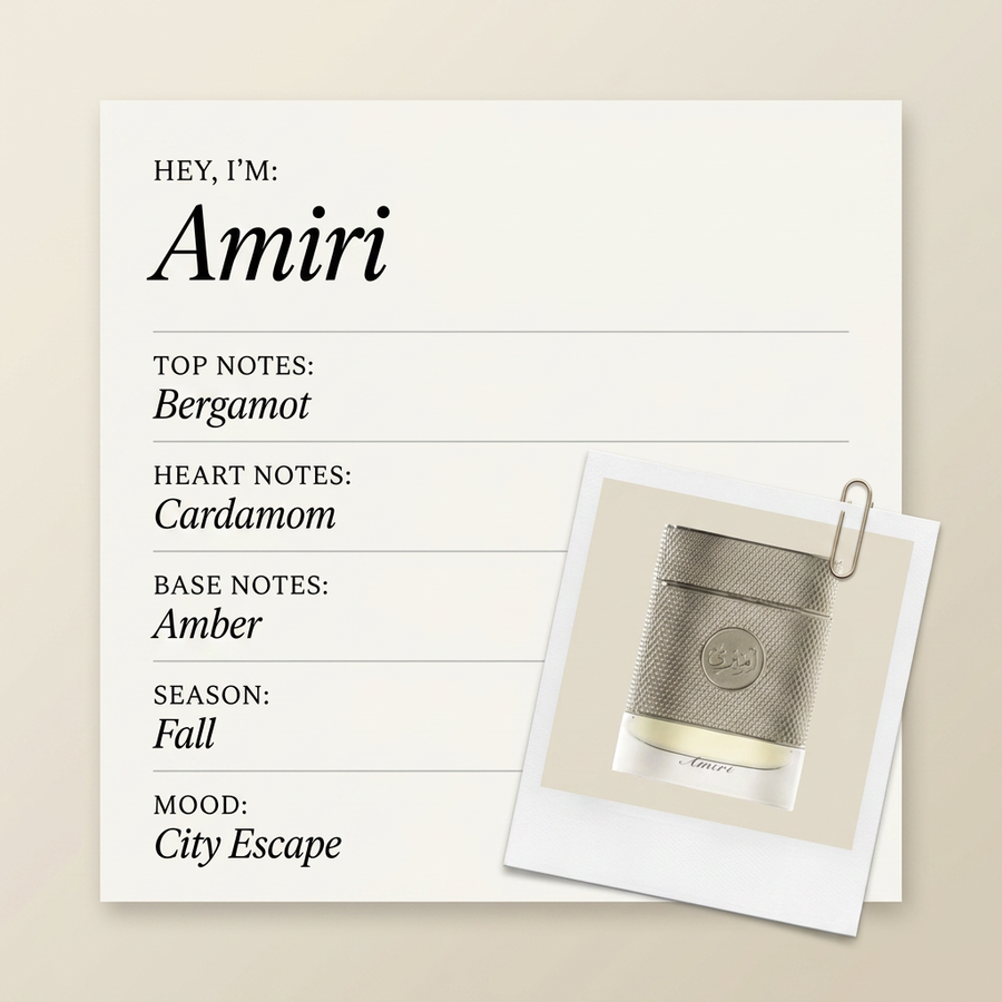 Arabian Oud Amiri fragrance profile card