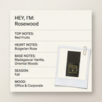 Arabian Oud Rosewood fragrance profile card