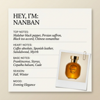 ARQUISTE Parfumeur NANBAN fragrance profile card