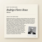 Rodrigo Flores-Roux perfumer profile