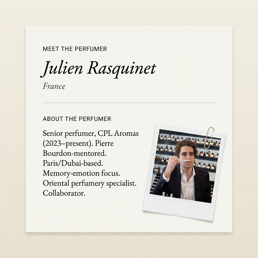 Julien Rasquinet perfumer profile