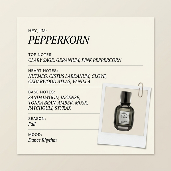 Astrophil & Stella PEPPERKORN fragrance profile card