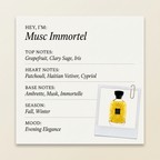 Atelier Des Ors Musc Immortel fragrance profile card