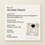 BDK Parfums 312 Saint-Honoré fragrance profile card