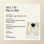 BDK Parfums Pas ce Soir fragrance profile card