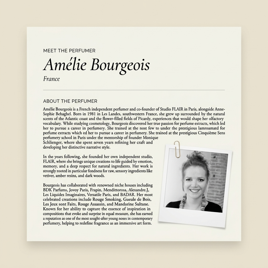 Amélie Bourgeois perfumer profile