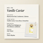 BDK Parfums Vanille Caviar fragrance profile card