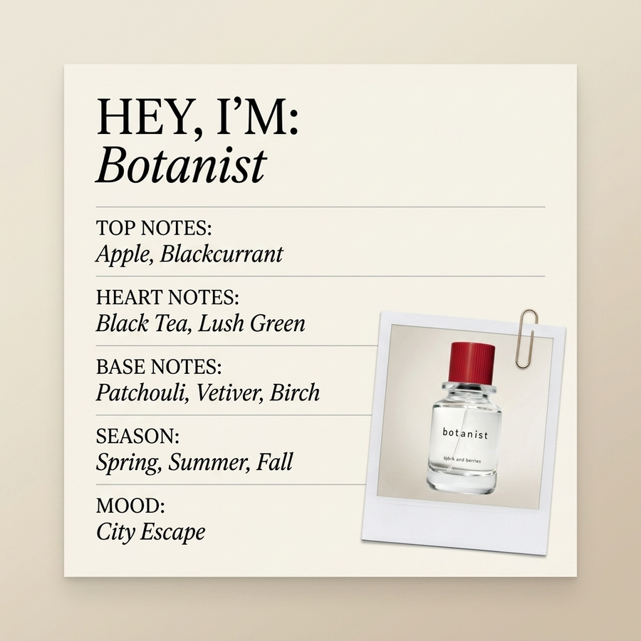 Björk and Berries Botanist fragrance profile card