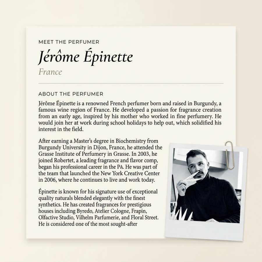 Jérôme Épinette perfumer profile