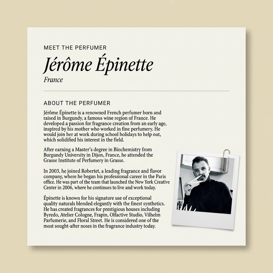 Jérôme Épinette perfumer profile