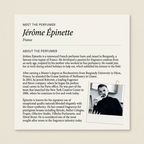 Jérôme Épinette perfumer profile