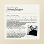 Jérôme Épinette perfumer profile