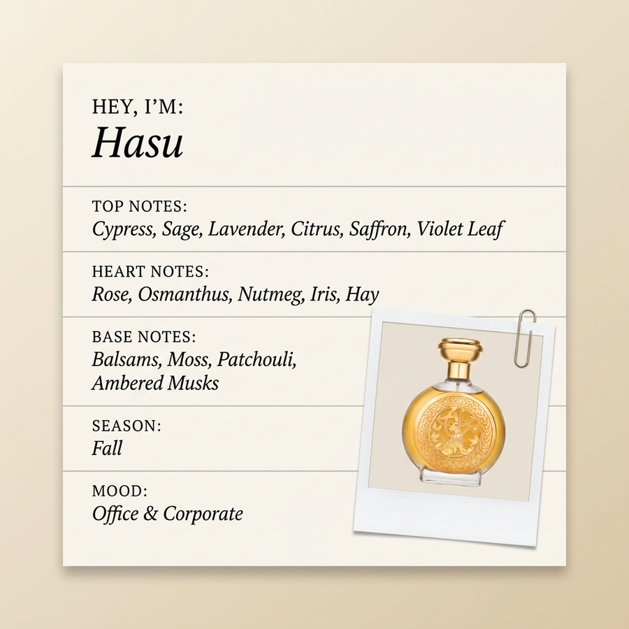 Boadicea The Victorious Hasu fragrance profile card