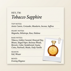 Boadicea The Victorious Tobacco Sapphire fragrance profile card
