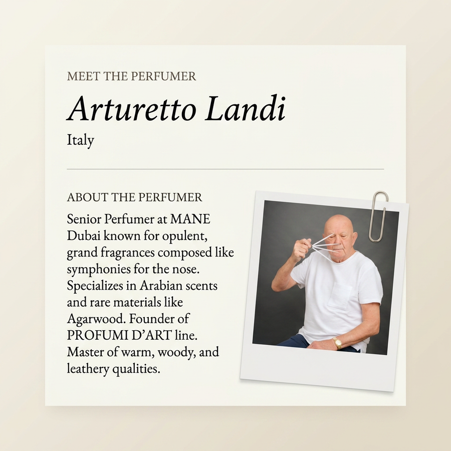Arturetto Landi perfumer profile