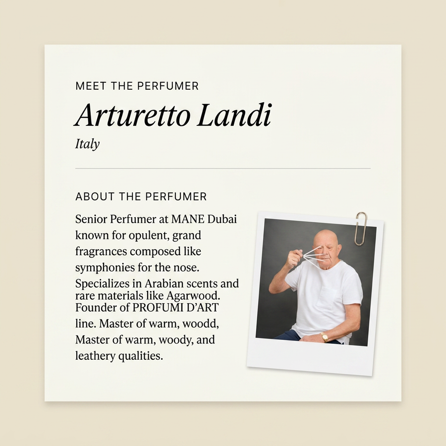 Arturetto Landi perfumer profile