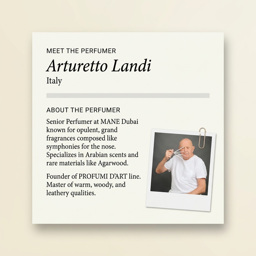 Arturetto Landi perfumer profile