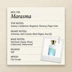 BOIS 1920 Marasma fragrance profile card