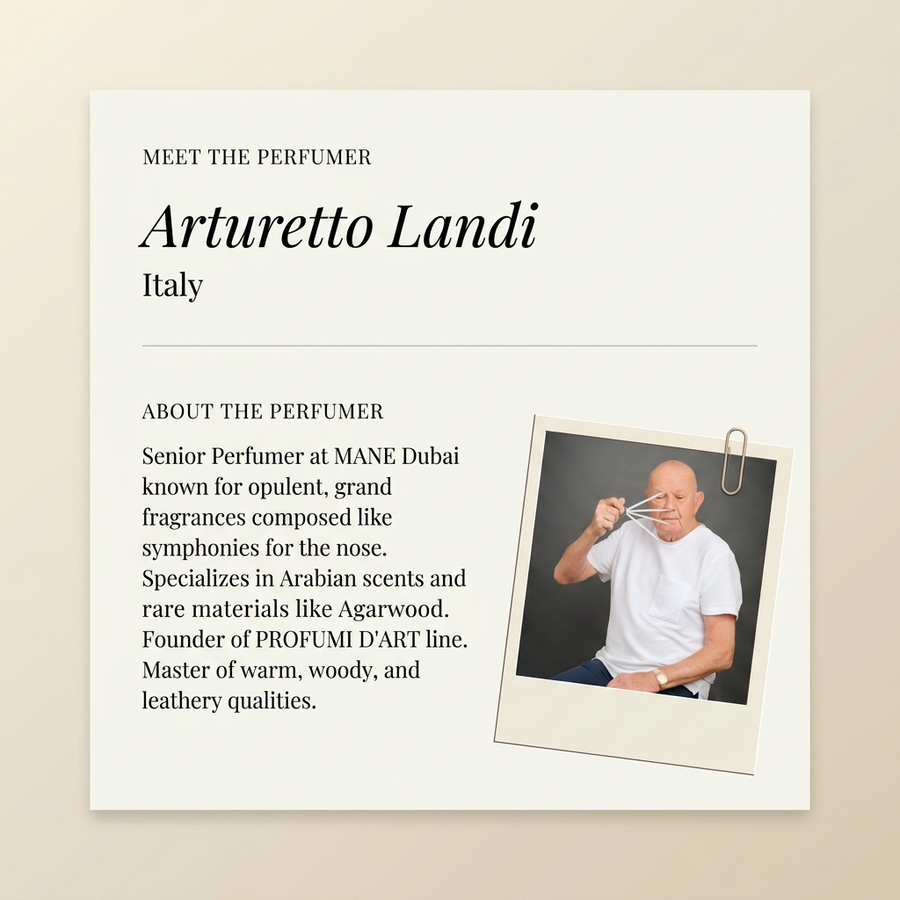 Arturetto Landi perfumer profile