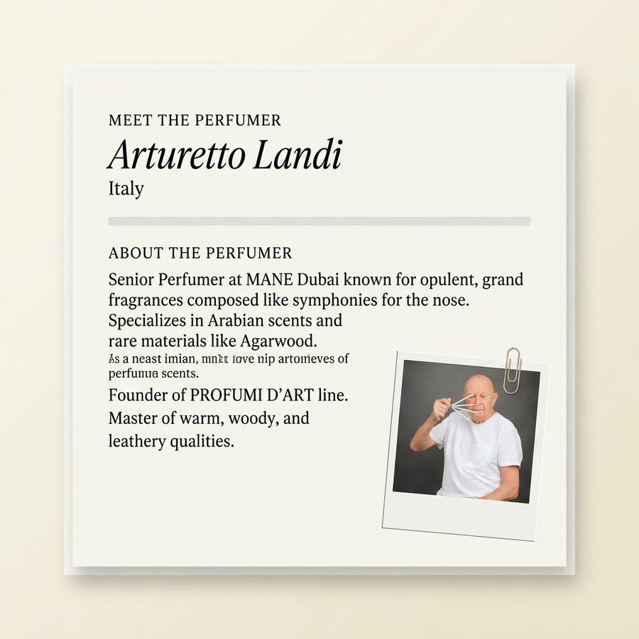 Arturetto Landi perfumer profile
