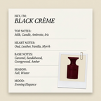 Born to Stand Out BLACK CRÈME fragrance profile card