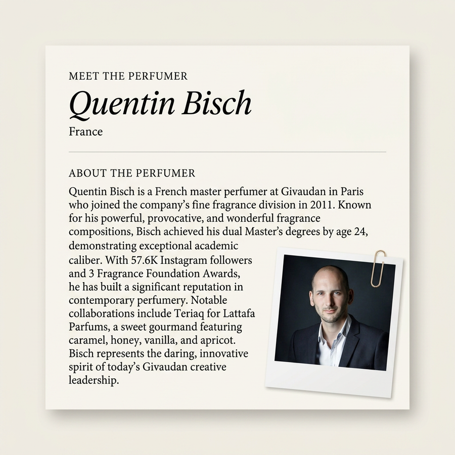 QUENTIN BISCH perfumer profile