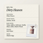 Born to Stand Out Dirty Heaven fragrance profile card