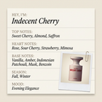 Born to Stand Out Indecent Cherry fragrance profile card