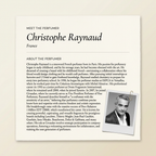 Christophe Raynaud perfumer profile
