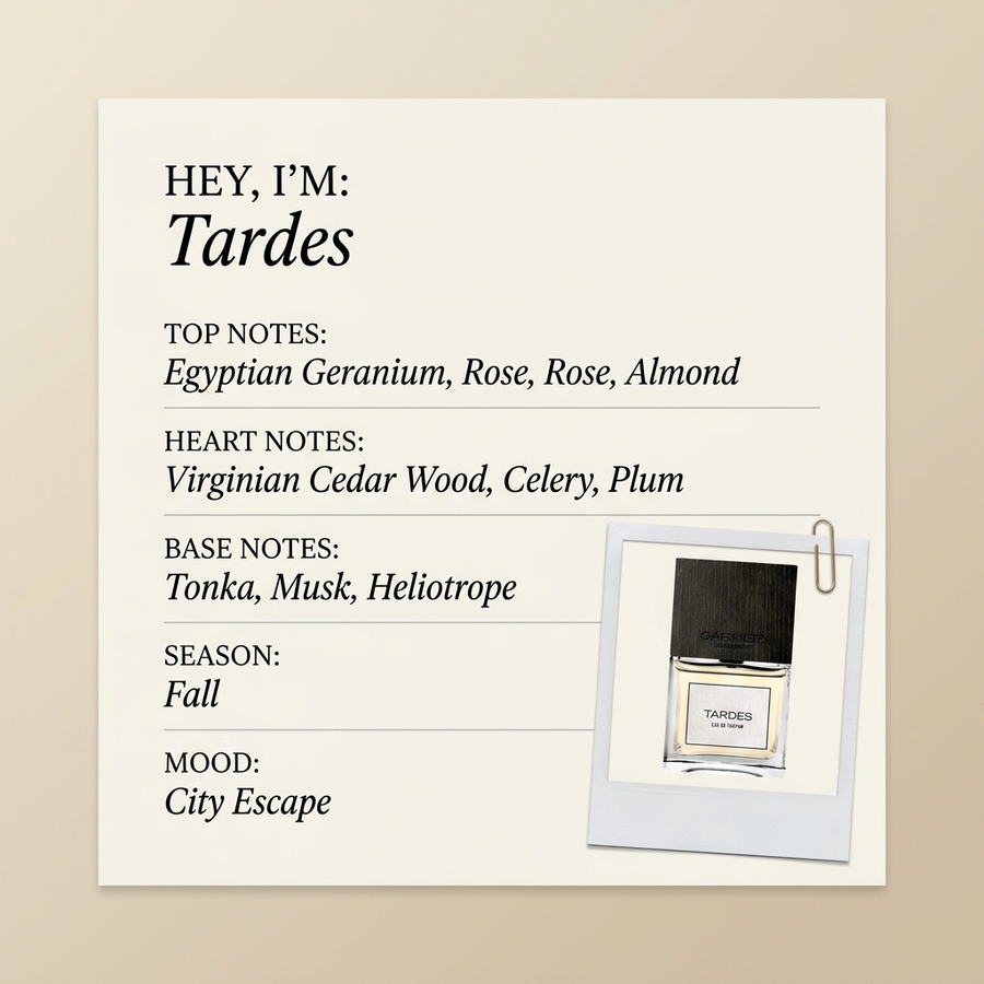 Carner Barcelona Tardes fragrance profile card