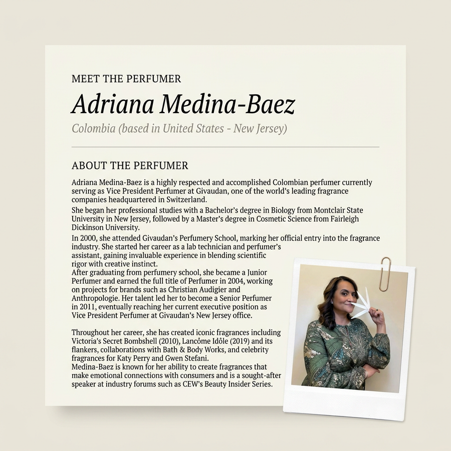 Adriana Medina-Baez perfumer profile