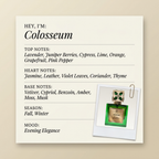 Christian Provenzano Perfumes Colosseum fragrance profile card