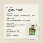 Christian Provenzano Perfumes Crystal Musk fragrance profile card
