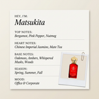 Clive Christian Matsukita fragrance profile card
