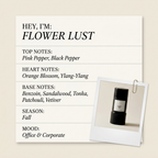 D'Orsay FLOWER LUST fragrance profile card