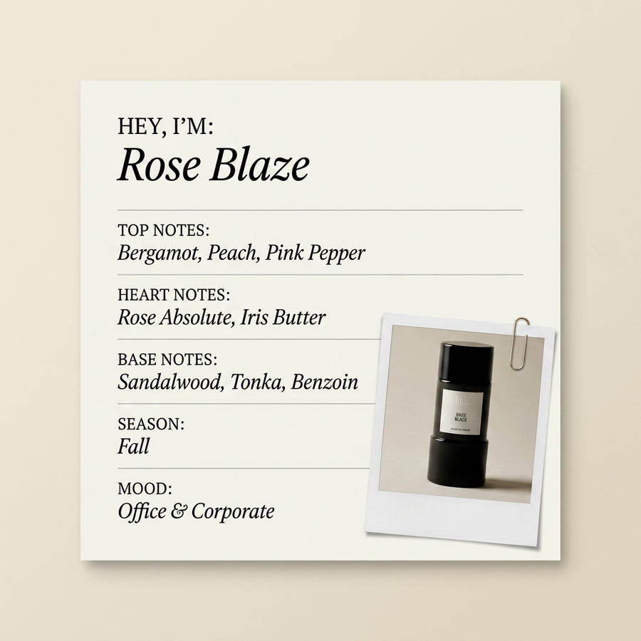 D'Orsay Rose Blaze fragrance profile card