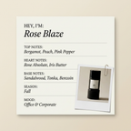 D'Orsay Rose Blaze fragrance profile card