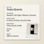 D'Orsay Tonka Hysteria fragrance profile card