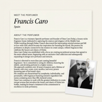 Francis Caro perfumer profile