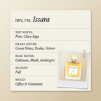 DUSITA PARIS Issara fragrance profile card